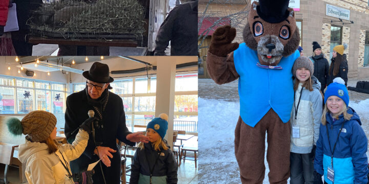 KIDS-4 BRAVES THE COLD WEATHER TO COVER GROUNDHOG DAY EVENTS