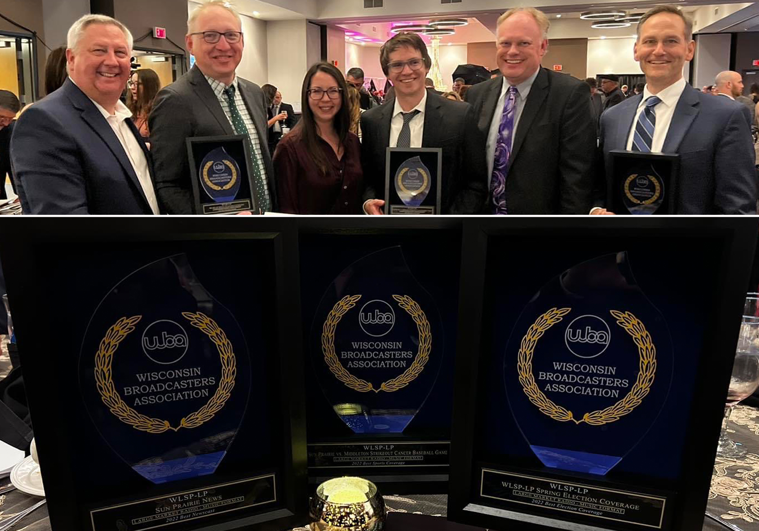 103.5FM SCORES FIVE WISCONSIN BROADCASTERS ASSOCIATION AWARDS INCLUDING THREE FIRST PLACE AWARDS